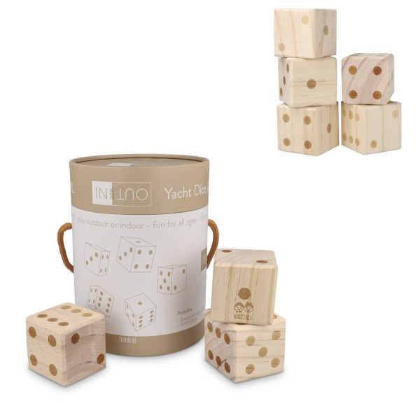 InSideOut Reuze houten dobbelsteen spel