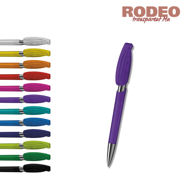 Klio-Eterna - Rodeo transparent Mn - Drukknop-balpen