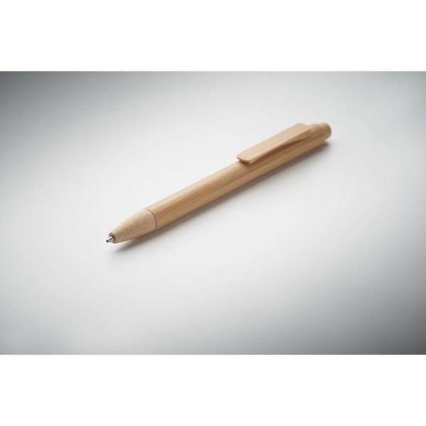 MAMBO - Bamboo balpen met drukknop