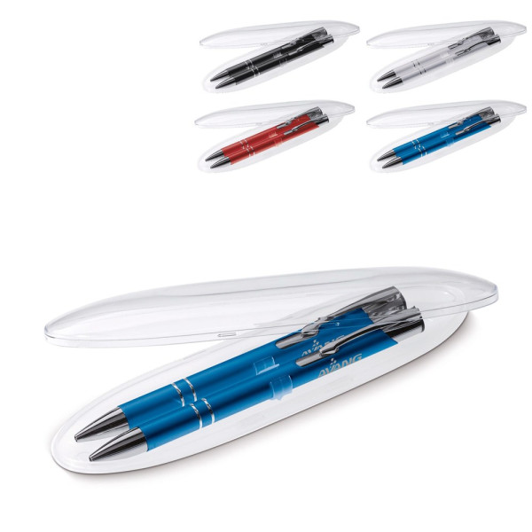 Schrijfset Alicante Metaal