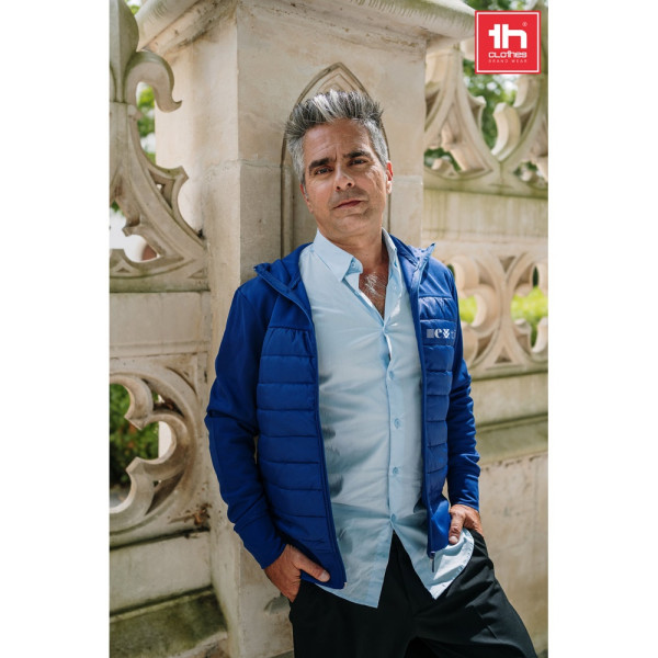 THC SKOPJE. Herenjack met capuchon van 300T tafzijde