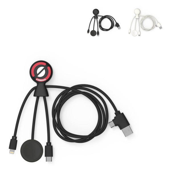 Xoopar Mr. Bio Long Multi Kabel voor Apple/Samsung Watch 1 Meter