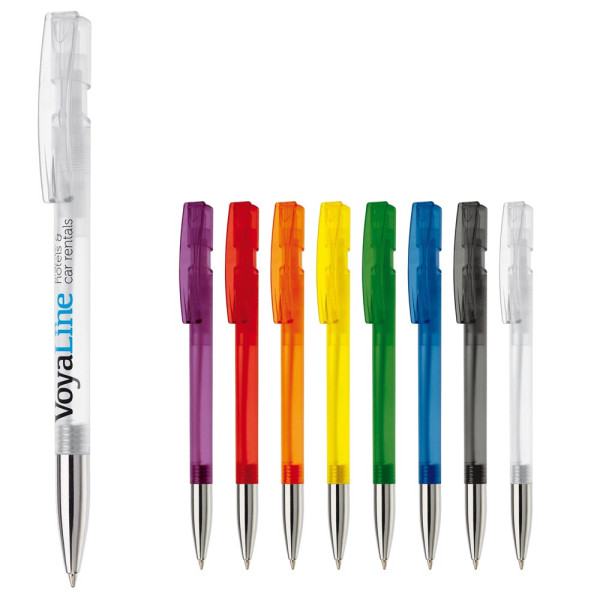 Balpen Nash metalen tip transparant