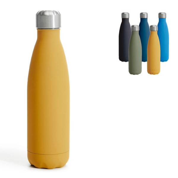 Sagaform Nils stalen fles Rubber 500ml