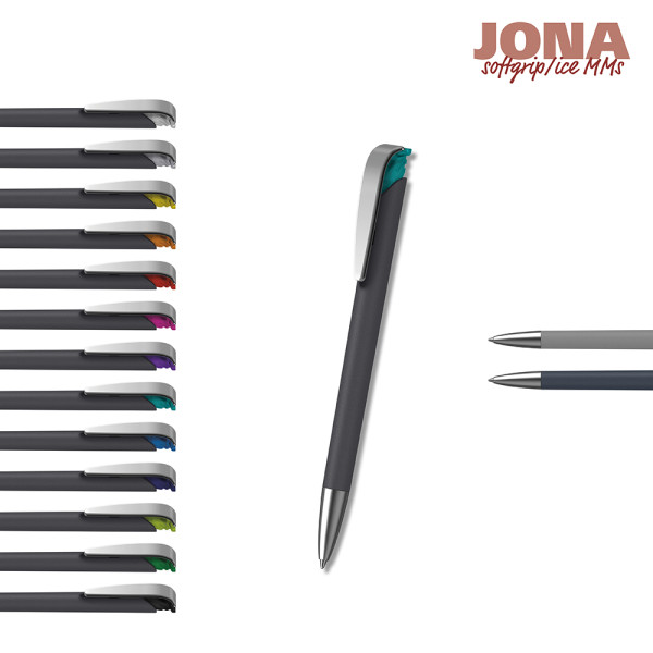 Klio-Eterna - Jona softgrip/ice MMs - Drukknop-balpen