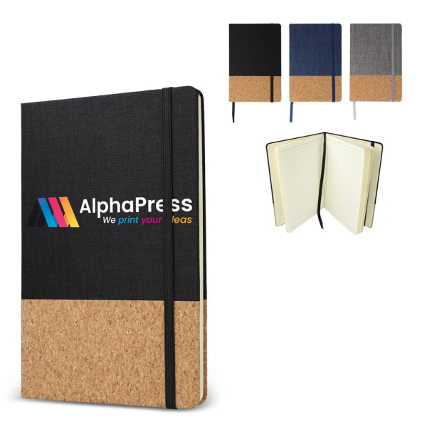 Notitieboek R-PET & kurk A5