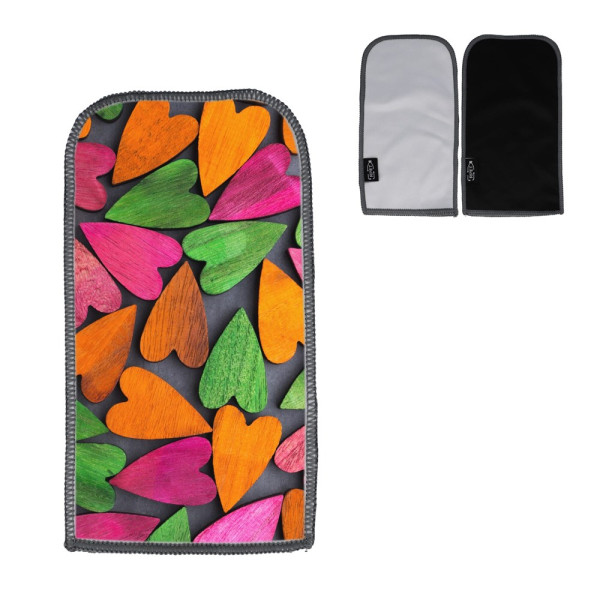 R-PET microvezel brillenetui sublimatie