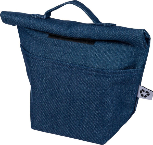 Gerecycled denim roll-top koeltas Mira