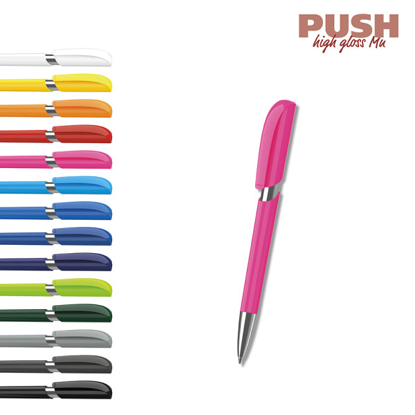 Klio-Eterna - Push high gloss Mn - Drukknop-balpen